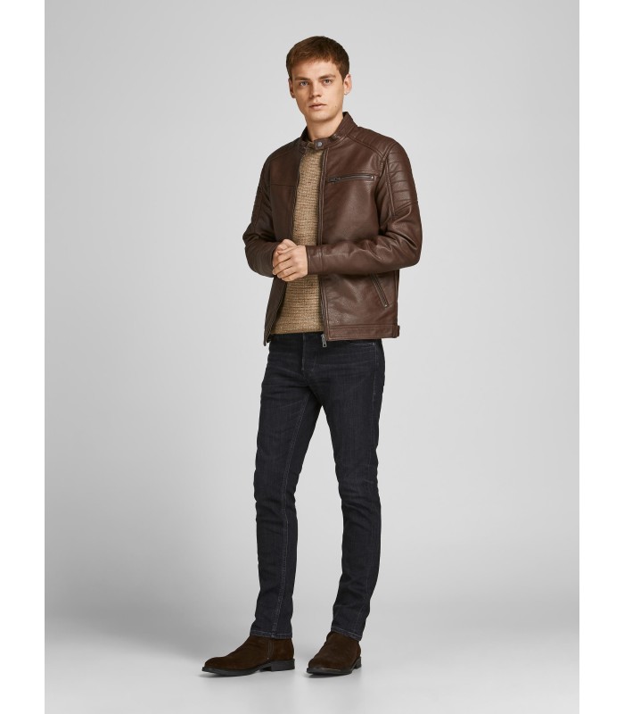 JACK & JONES мужская куртка из искусственной кожи 12147218*02 (3)