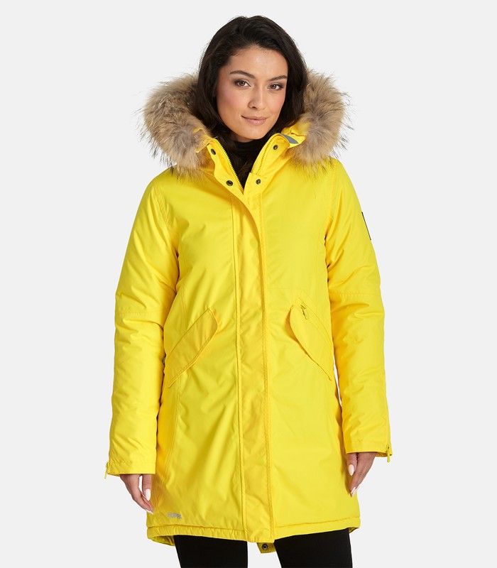 Huppa naisten parka luonnonturkisella Vivian1 200g 12498120*70002 (5)