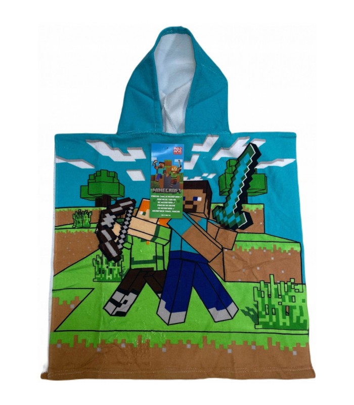 Javoli bērnu Minecraft pončo dvielis MNC-002*01