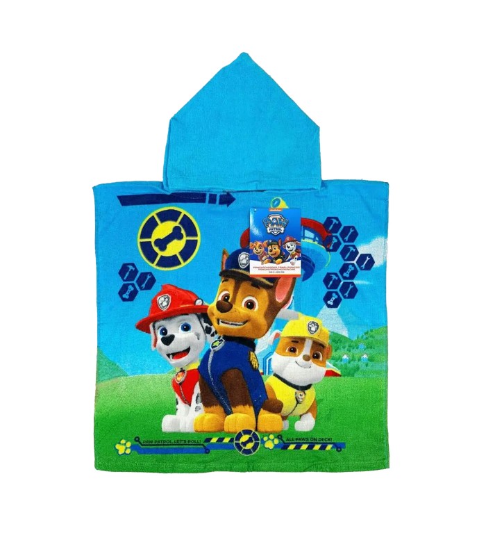 Javoli vaikiškas rankšluostis-pončas Paw Patrol PAW-P015*01 (1)