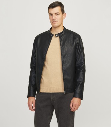 JACK & JONES Rebel мужская куртка из искусственной кожи 12264054*01 (6)