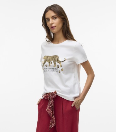 Vero Moda moteriški marškinėliai 10332807*01 (5)